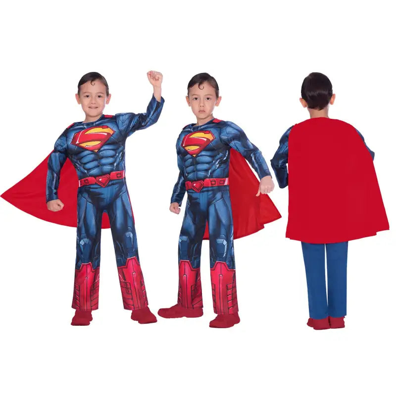 amscan Child Boys Officially Licensed Warner Bros DC Comics Classic Musclesuit Superman Fancy Dress Costume