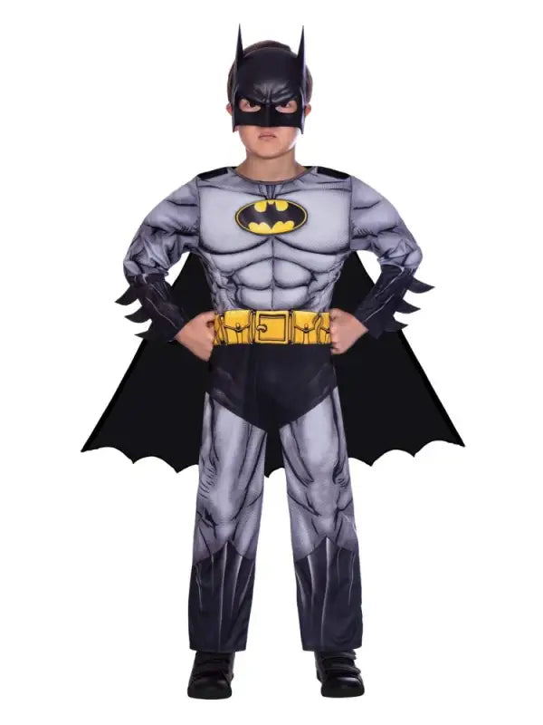 amscan Official Warner Bros Batman Classic Fancy Dress Costume - 10-12 Years