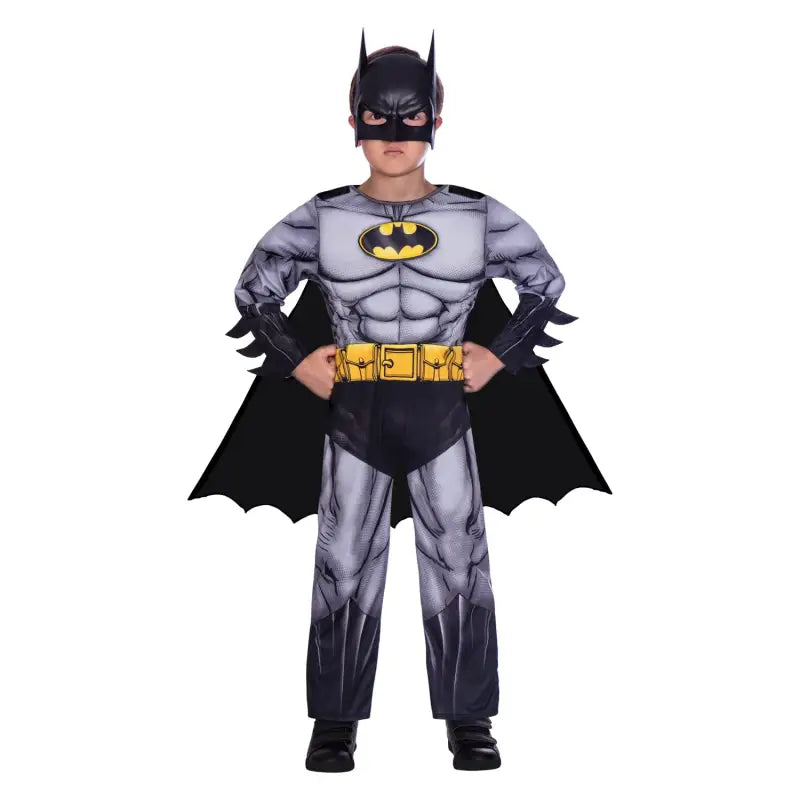 amscan Official Warner Bros Batman Classic Fancy Dress Costume - 3-4 Years