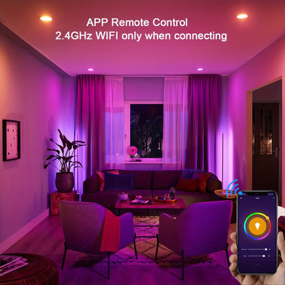 3pcs B22 LED Smart Bulbs, 10W RGB+CCT Dimmable Lighting, WiFi & Wireless Connectivity, Works with Alexa, Google Assistant, IFTTT, SmartThings - Ideal for Home Decor, Parties & Gaming, No Hub Needed