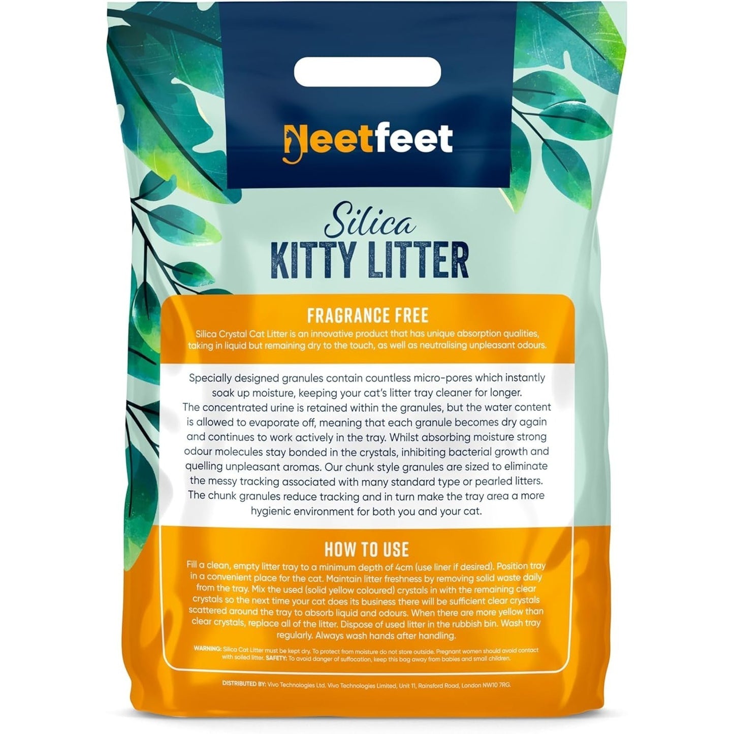 Natural Silica Cat Litter Crystals Cat Kitten Litter Pure Gel Ultra Absorbent Effective Odour Control No Dust Ultra Hygienic Biodegradable ECO Friendly