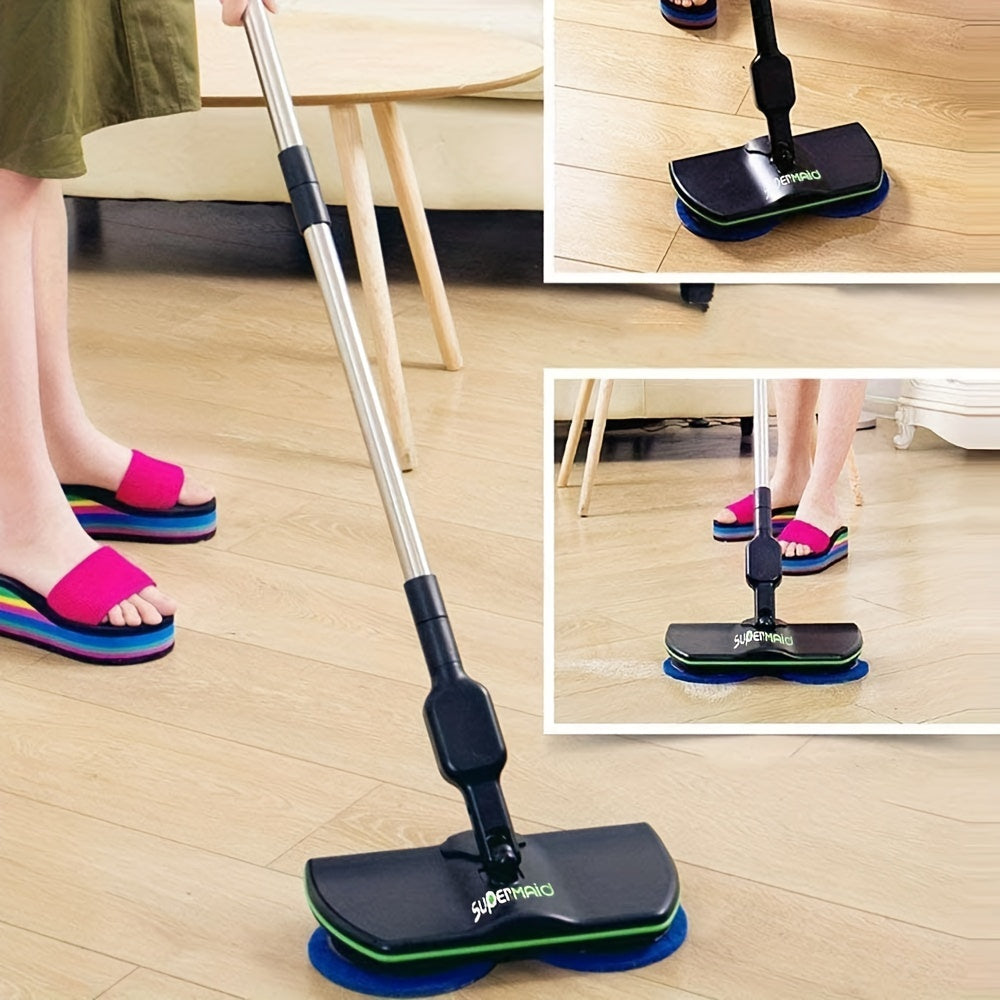 1Set Electric Mop, Rechargeable Mops For Cleaning Floors, Cordless Floor Cleaning Spin Mop Polisher Scrubber For Home Hardwood Tile PVC Floor