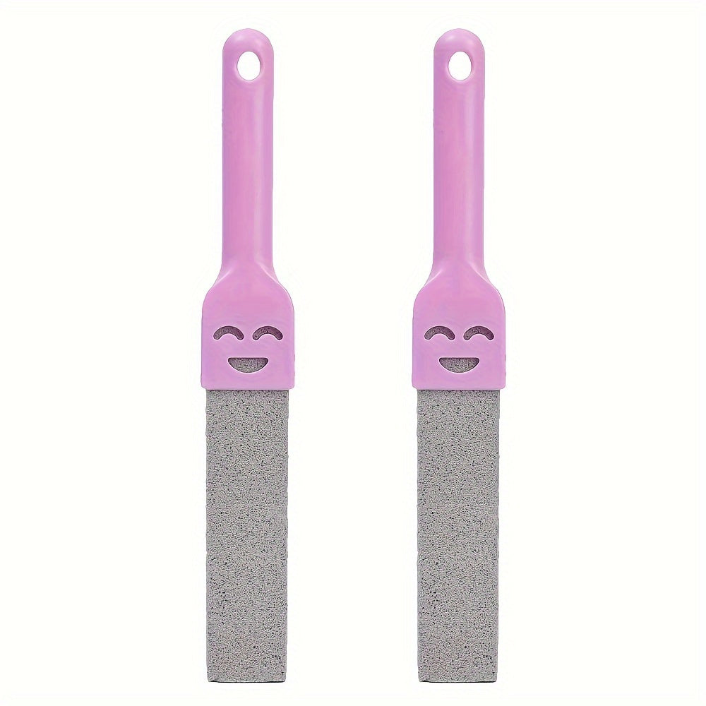 2PCS Pumice Stone Toilet Bowl Cleaning Brush with Sink Tile Bathtub Limescale Stain Washing Wand