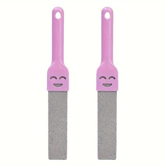 2PCS Pumice Stone Toilet Bowl Cleaning Brush with Sink Tile Bathtub Limescale Stain Washing Wand