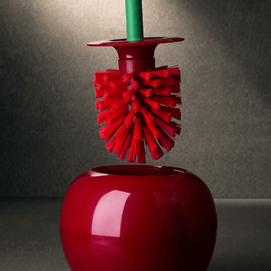 Cherry Shaped Toilet Brush And Holder Set Standing WC Bathroom Cleaning Brush UK