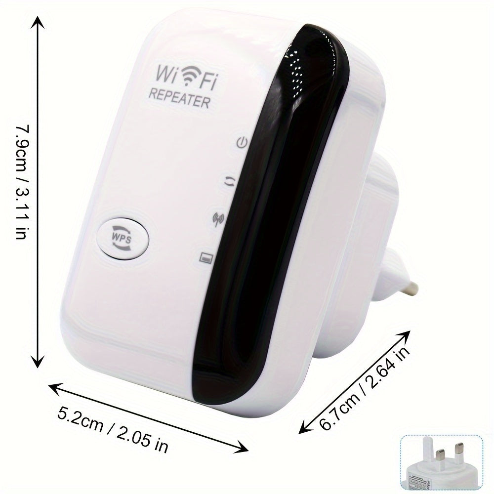 WiFi Signal Extender Range Repeater Booster 300Mbps Internet Amplifier UK Plug