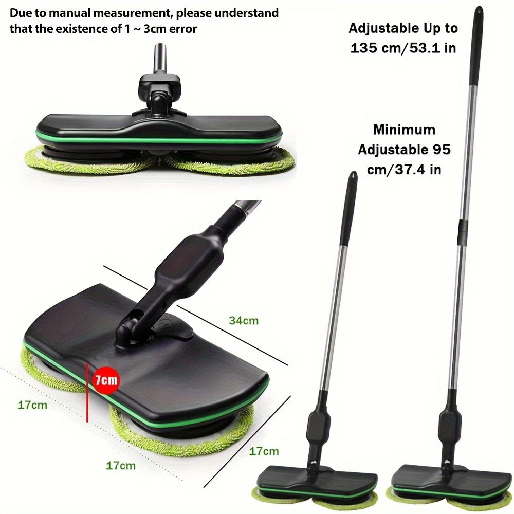 1Set Electric Mop, Rechargeable Mops For Cleaning Floors, Cordless Floor Cleaning Spin Mop Polisher Scrubber For Home Hardwood Tile PVC Floor