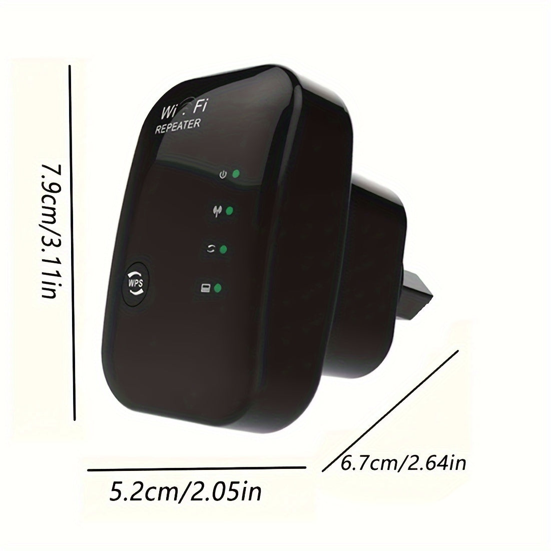 1 Pack WiFi Extender, 2.4Ghz Wireless WiFi Range Booster, 300Mbps WiFi Repeater, WiFi Signal Range Extender, Internet Booster with Ethernet Port, WiFi Signal Range Amplifier, 2024 Newest Home Wireless Signal Booster, Quick Se