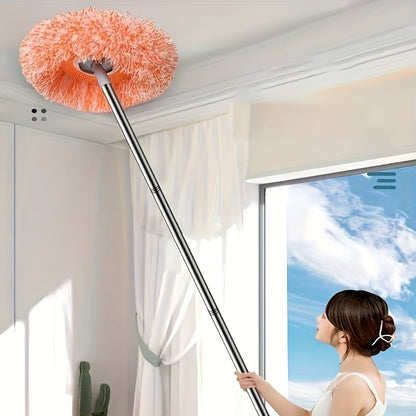 1pc, Ceiling Mop, Dust Removal Mop, Flexible Rotating Floor Mop, Wall Mop, Wet And Dry Dual-use Mop, Floor Wall Tile Glass Window Car Cleaning Mop, Cleaning Supplies, Cleaning Tool