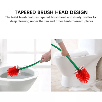 Cherry Shaped Toilet Brush And Holder Set Standing WC Bathroom Cleaning Brush UK