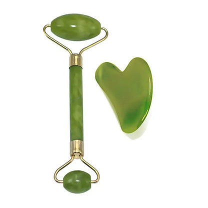 Jade Roller with Gua Sha Scraper for Face Beauty to Improve the Appearance of your Skin