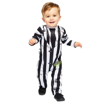 Beetlejuice Romper Costume | Romper Toddler Costume | HAPPY STAFF SHOP