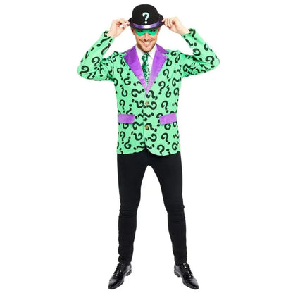 Party Riddler Costume | Riddler Adult Costume | HAPPY STAFF SHOP