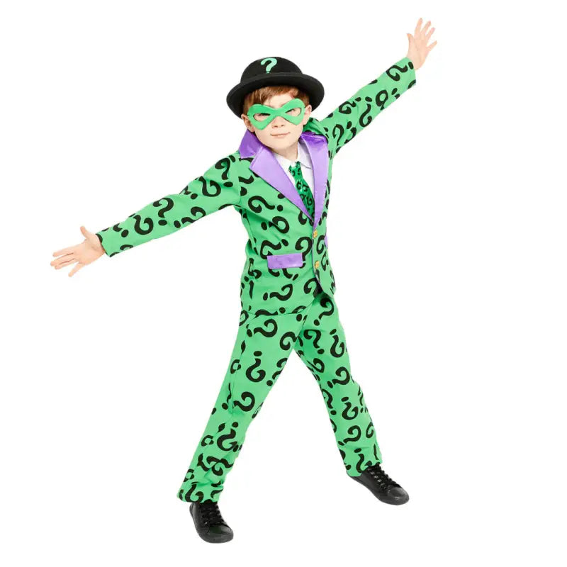 Riddler Child Costume | Riddler Adult Costume | HAPPY STAFF SHOP