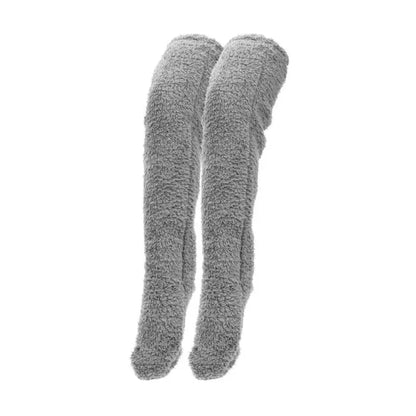 Soft Fluffy Sock Slipper Plush Cozy Socks Fuzzy Winter for Women - Deep Grey