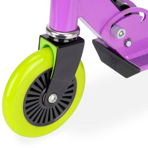 Xootz Kids' Folding Kick Scooter with Adjustable Handlebars - Purple