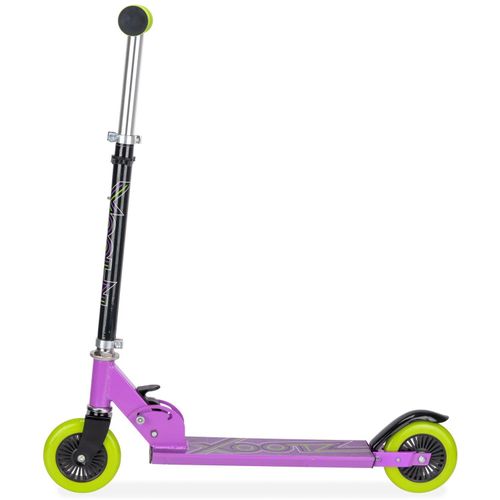 Xootz Kids' Folding Kick Scooter with Adjustable Handlebars - Purple