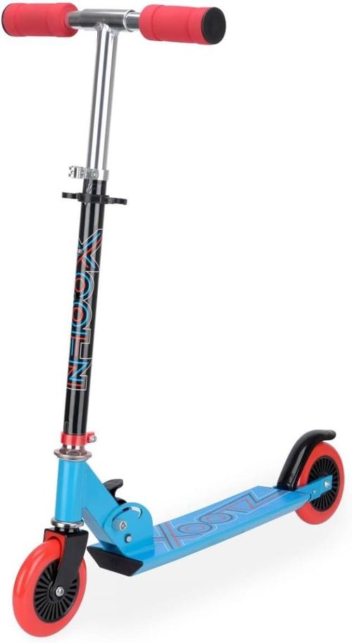 Xootz Kids' Folding Kick Scooter with Adjustable Handlebars - Blue