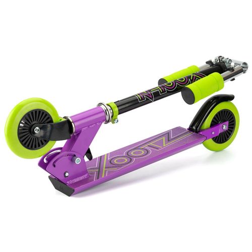 Xootz Kids' Folding Kick Scooter with Adjustable Handlebars - Purple