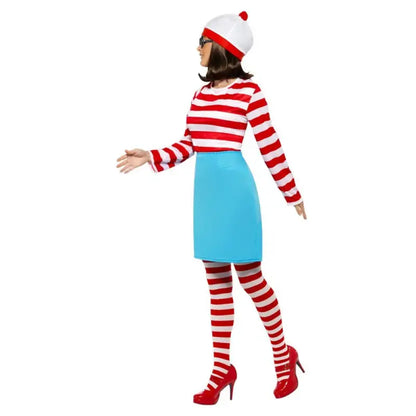 Wenda Adult Costume from Where’s Wally for Fancy-Dress Events - Wheres